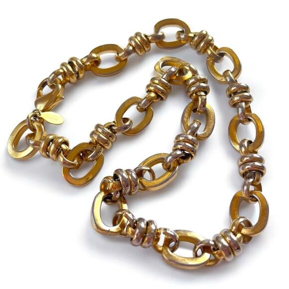 Vintage Francesca Visconti Chunky Chain Link Necklace - Picture 6 of 6